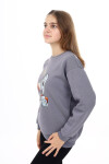 Kız Çocuk Baskılı 3 İplik Sweatshirt Px782