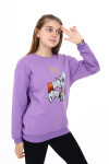 Kız Çocuk Baskılı 3 İplik Sweatshirt Px782