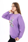 Kız Çocuk Baskılı 3 İplik Sweatshirt Px782