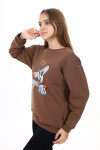 Kız Çocuk Baskılı 3 İplik Sweatshirt Px782