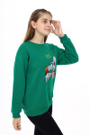 Kız Çocuk Baskılı 3 İplik Sweatshirt Px782