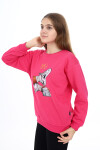 Kız Çocuk Baskılı 3 İplik Sweatshirt Px782