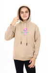 Kız Çocuk Tavşan Baskılı Kapüşonlu Sweatshirt Px872