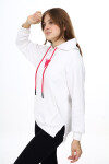 Kız Çocuk Kalp Baskılı Kapüşonlu Sweatshirt Px092.3