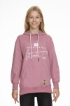 Kız Çocuk Kapüşonlu Yazı Baskılı Sweatshirt Px661.1