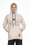 Kız Çocuk Kapüşonlu Yazı Baskılı Sweatshirt Px661.1