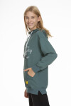 Kız Çocuk Kapüşonlu Yazı Baskılı Sweatshirt Px661.2