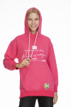 Kız Çocuk Kapüşonlu Yazı Baskılı Sweatshirt Px661.3