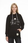 Kız Çocuk Kapüşonlu Yazı Baskılı Sweatshirt Px661.4