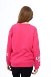 Kız Çocuk Yaka ve Bilek Baskılı 3 İplik Sweatshirt Px492.3