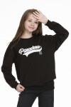 Kız Çocuk Yazı Baskılı Sweatshirt Px341