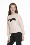 Kız Çocuk Yazı Baskılı Sweatshirt Px341