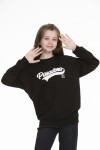 Kız Çocuk Yazı Baskılı Sweatshirt Px341