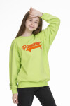 Kız Çocuk Yazı Baskılı Sweatshirt Px341