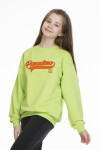 Kız Çocuk Yazı Baskılı Sweatshirt Px341