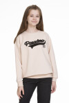 Kız Çocuk Yazı Baskılı Sweatshirt Px341.1