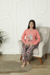 Kız Çocuk Koala Baskılı Pijama Takımı 7-15 Yaş 6081-82